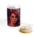 Lana Del Rey — Electric Neon Floral 16oz Glass Can