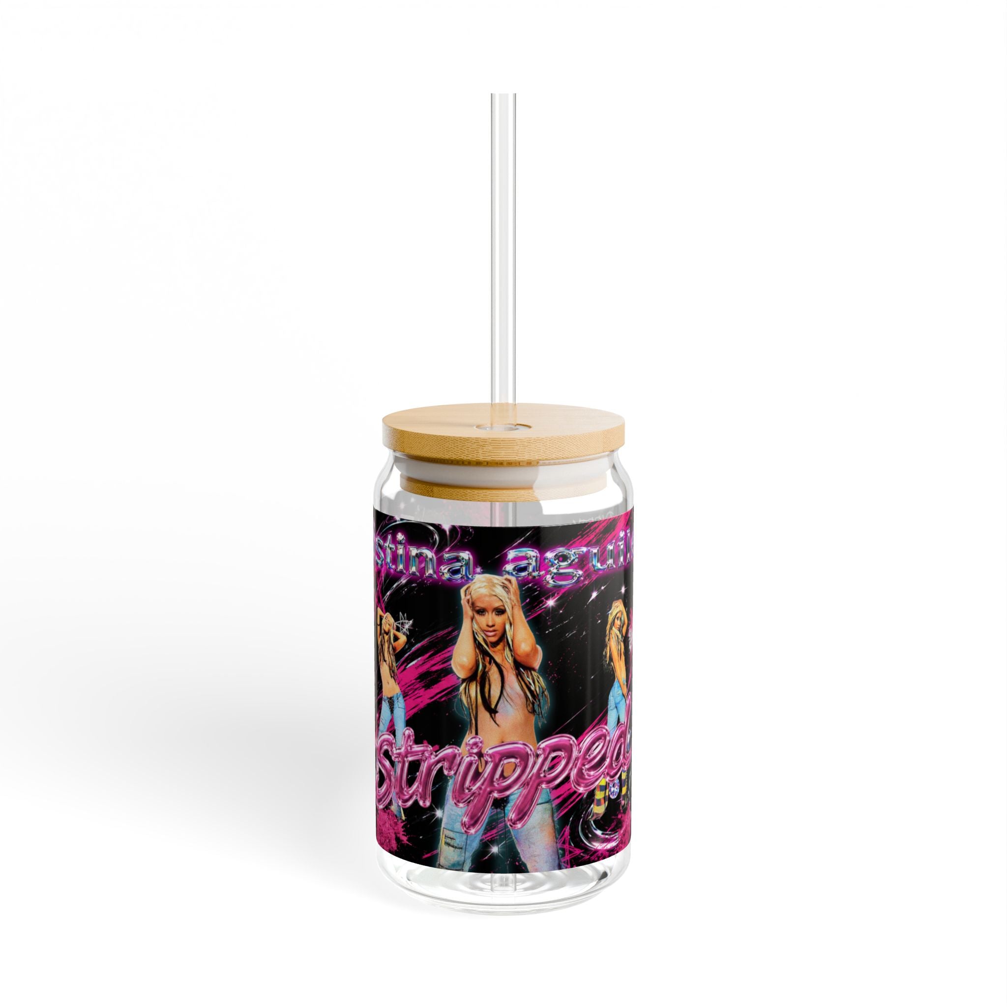 Christina Aguilera — Stripped Y2K 16oz Glass Can