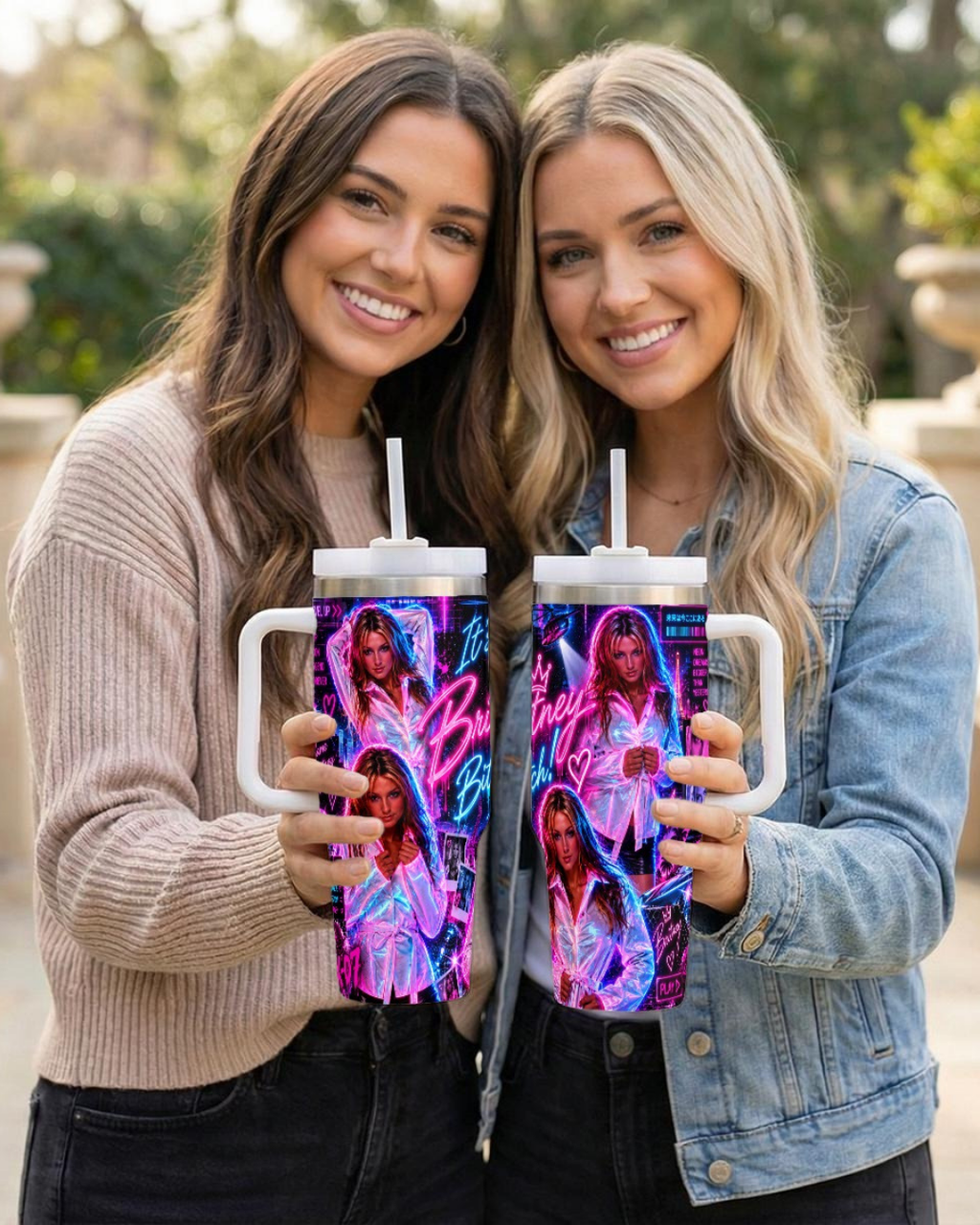 Britney Spears —  Live and More Remix | 40oz Tumbler With Handle