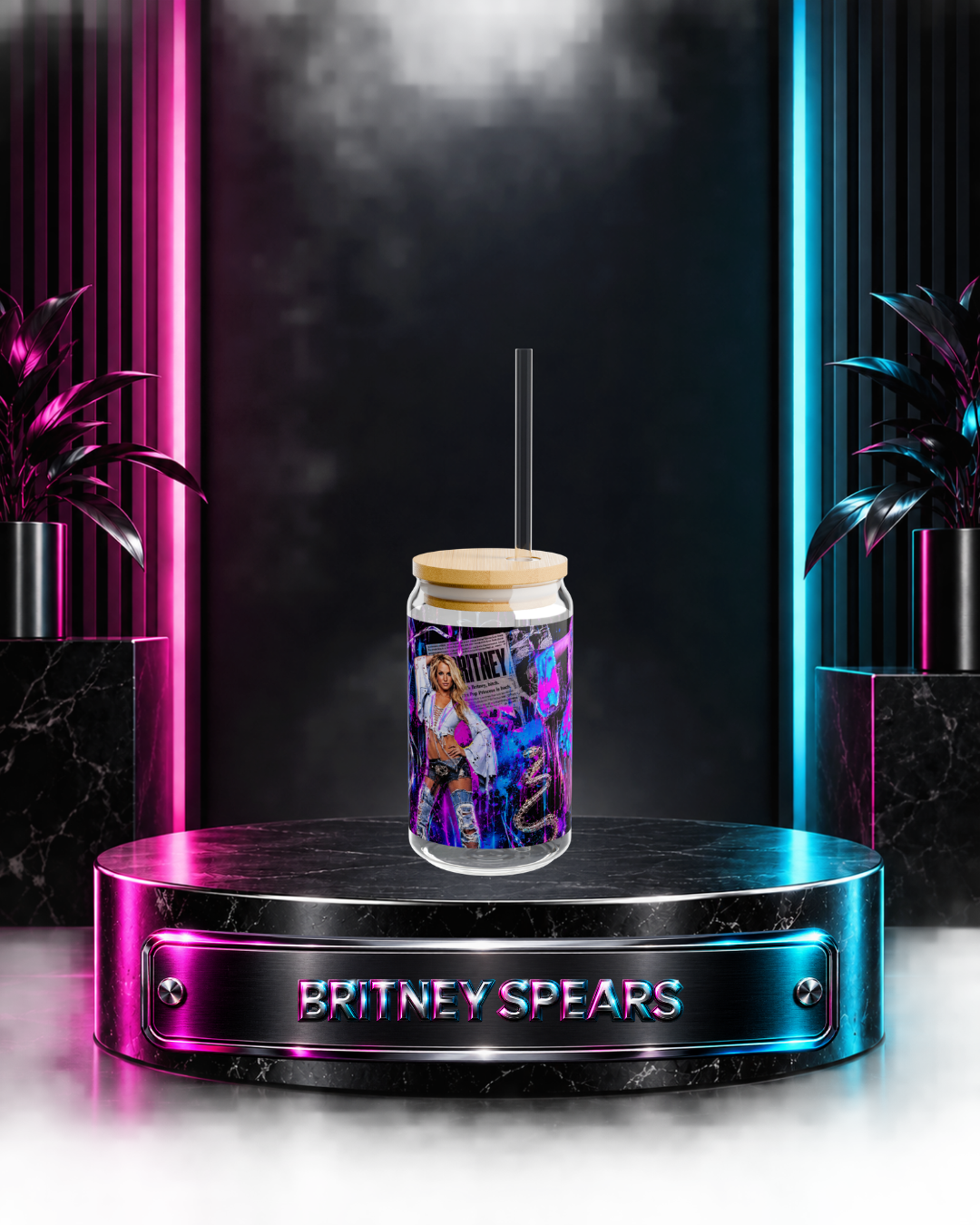 Britney Spears — Neon Rebellion | 16oz Glass Can