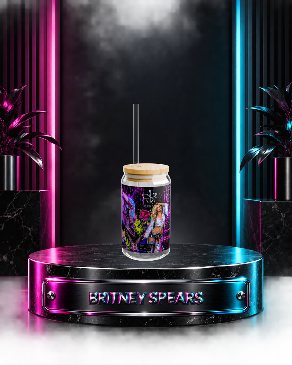 Britney Spears — Neon Rebellion | 16oz Glass Can