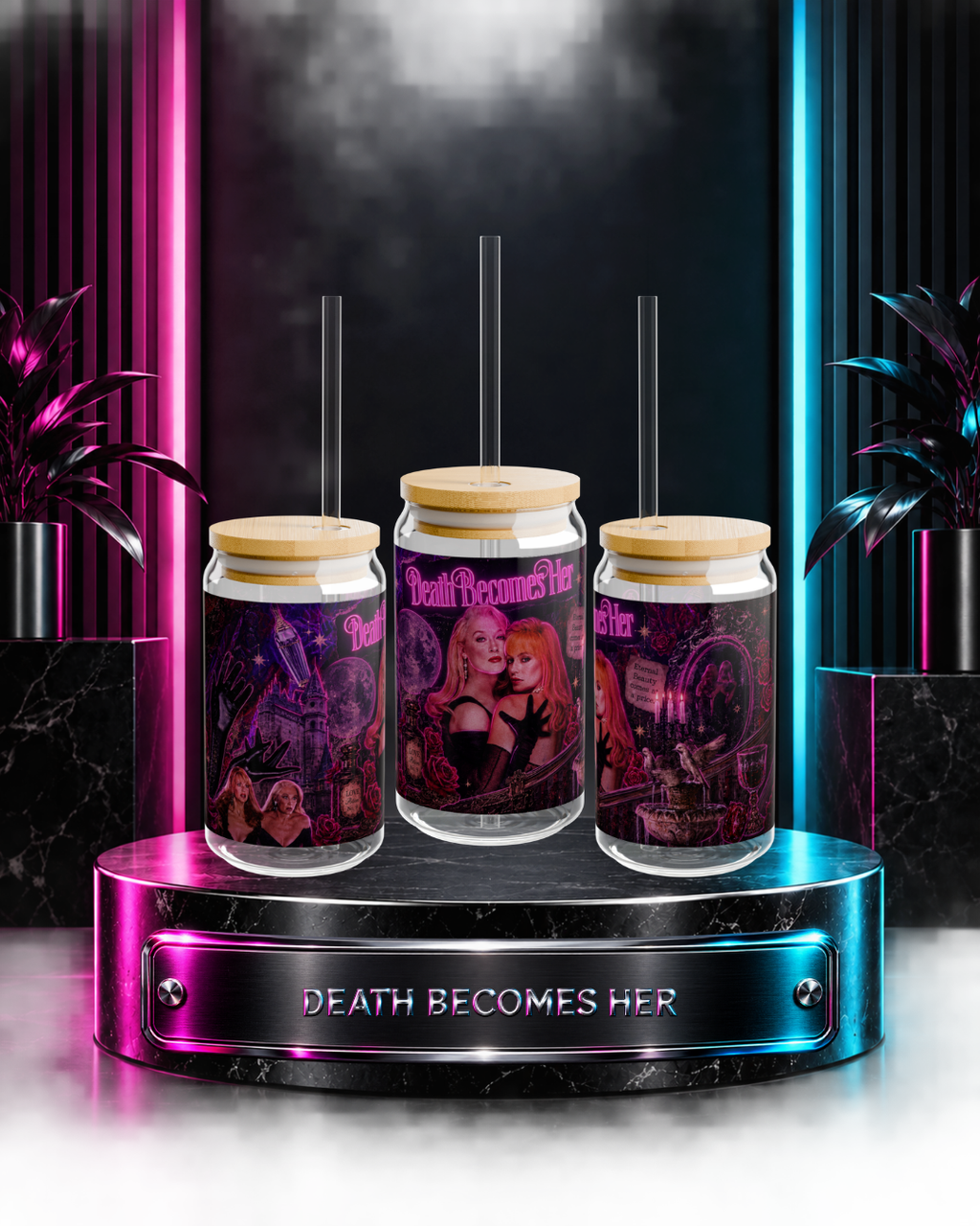 Death Becomes Her — Forever Fabulous | 16oz Glass Can