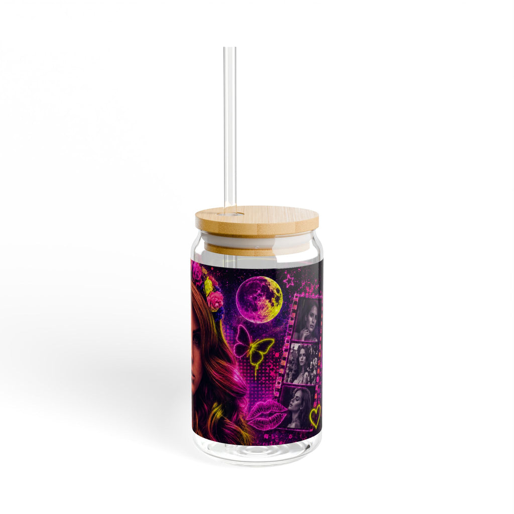 Lana Del Rey — Electric Neon Floral 16oz Glass Can