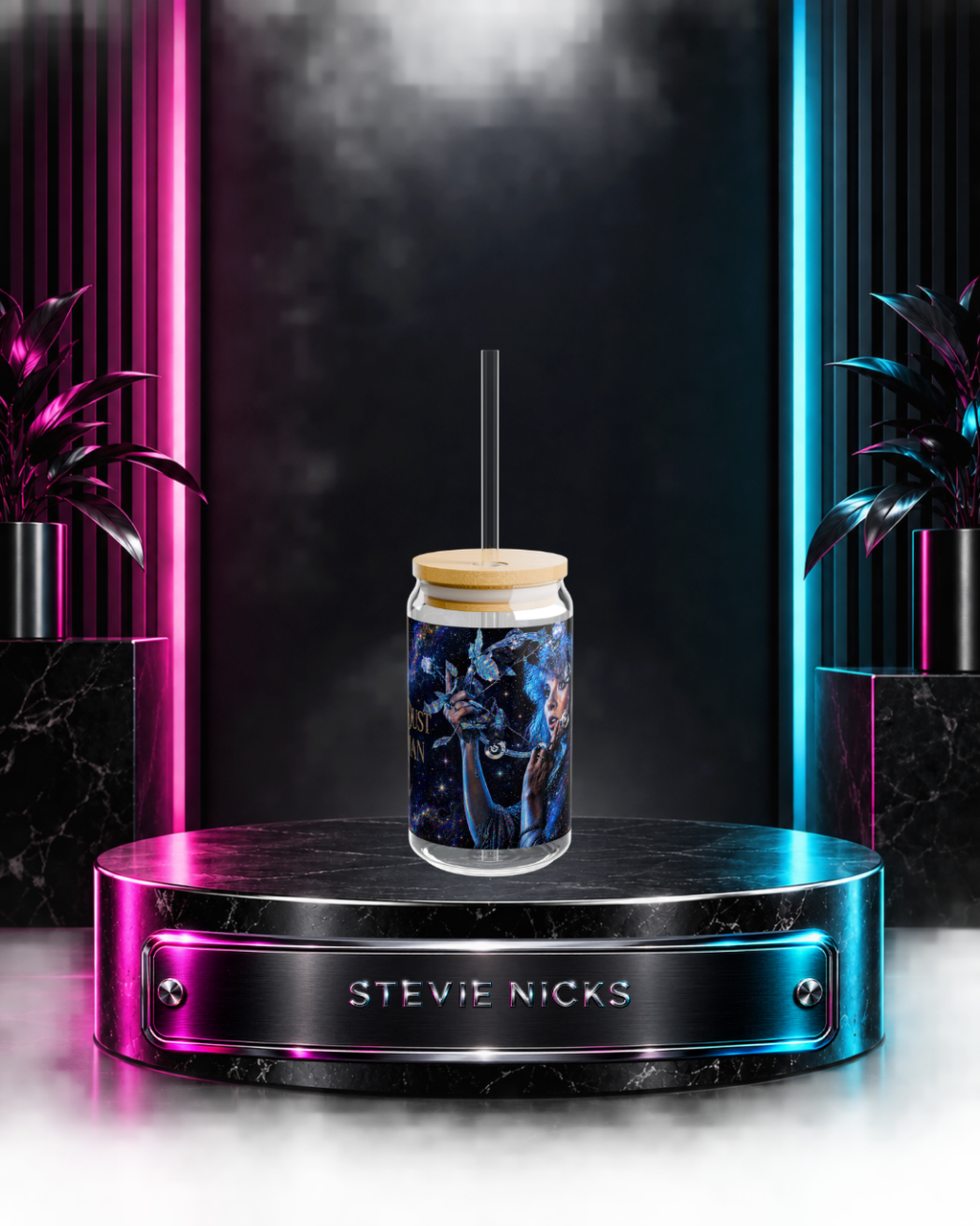 Stevie Nicks — Gold Dust Galaxy | 16oz Glass Can