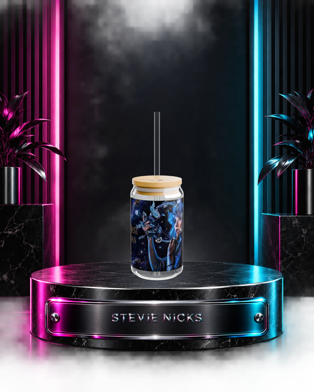 Stevie Nicks — Gold Dust Galaxy | 16oz Glass Can