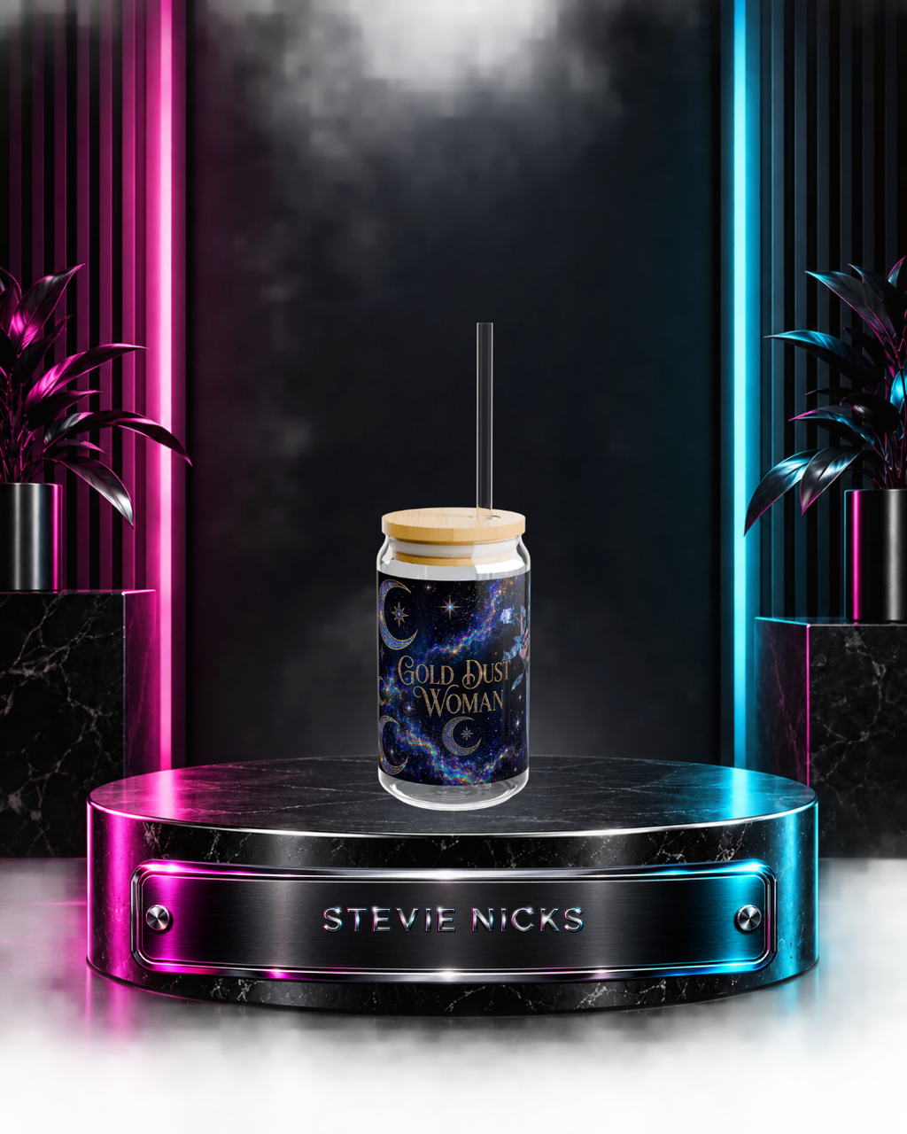Stevie Nicks — Gold Dust Galaxy | 16oz Glass Can