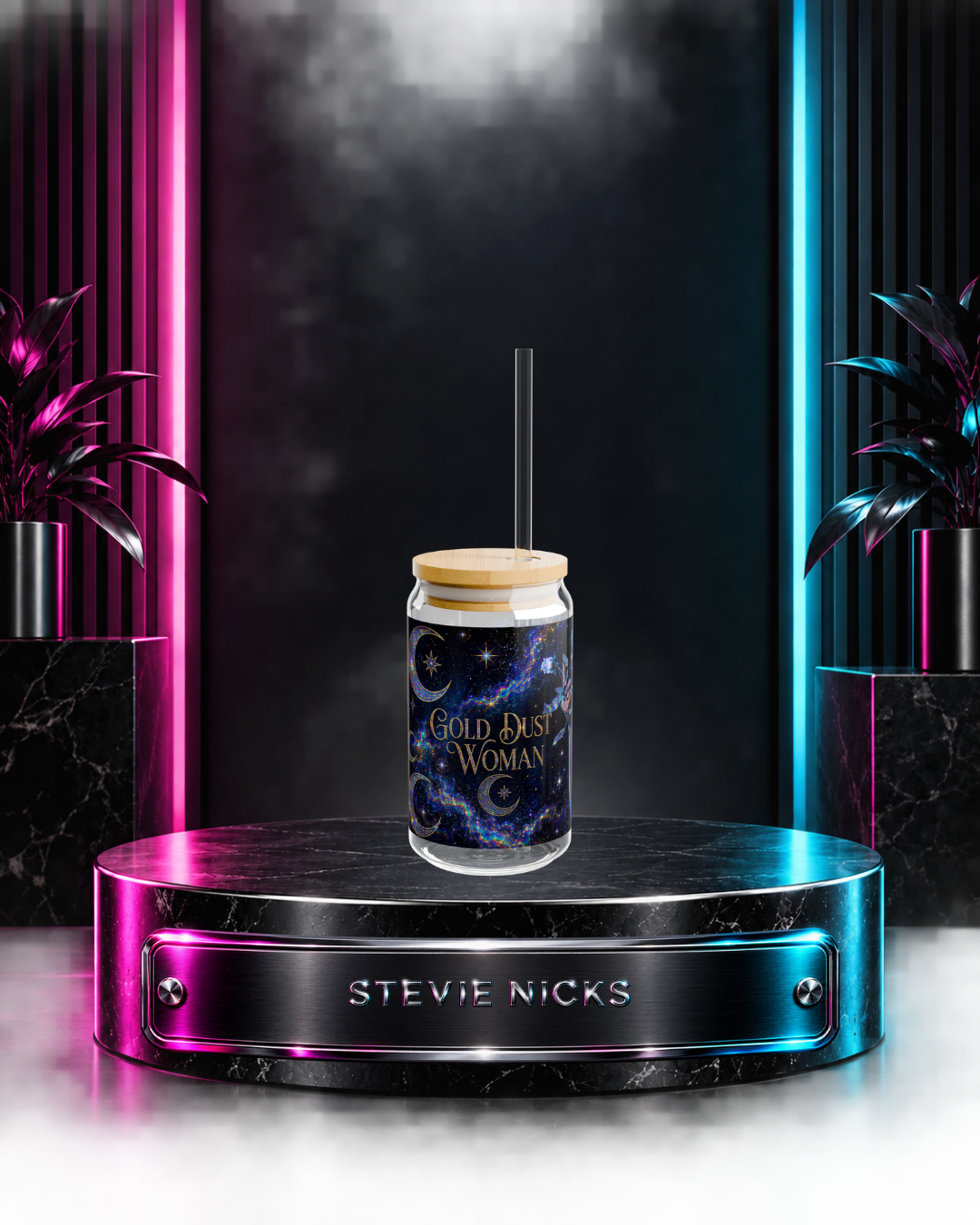 Stevie Nicks — Gold Dust Galaxy | 16oz Glass Can