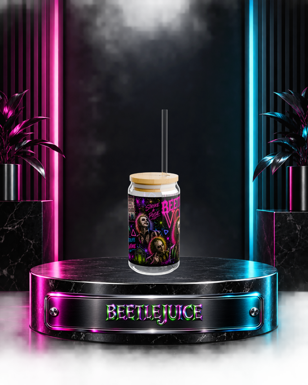 Beetlejuice — Beetlejuice x Vogue | 16oz Glass Can