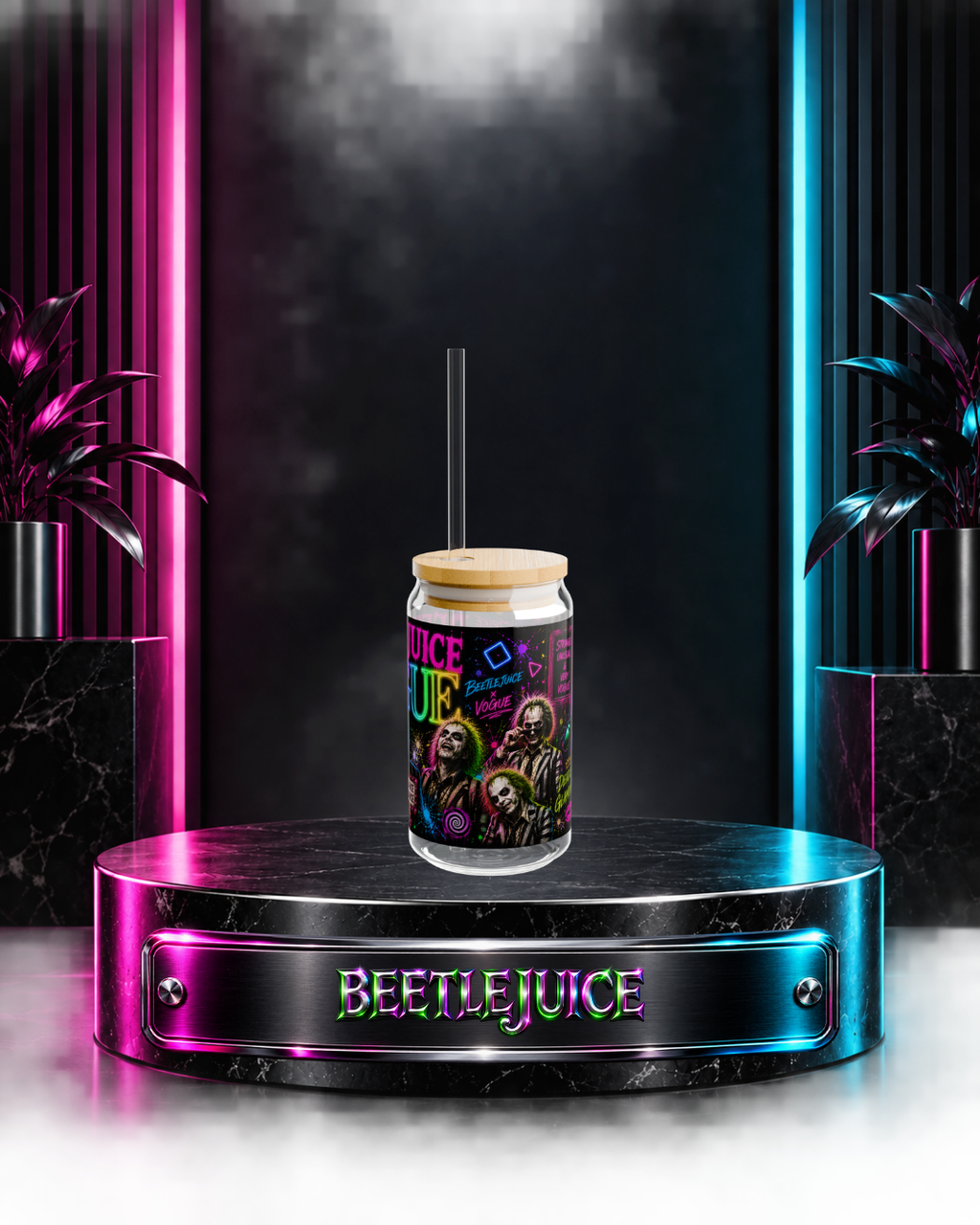 Beetlejuice — Beetlejuice x Vogue | 16oz Glass Can