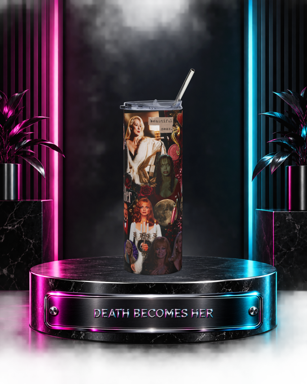 Death Becomes Her — Fatal Vanity Scrapbook | 20oz Tumbler