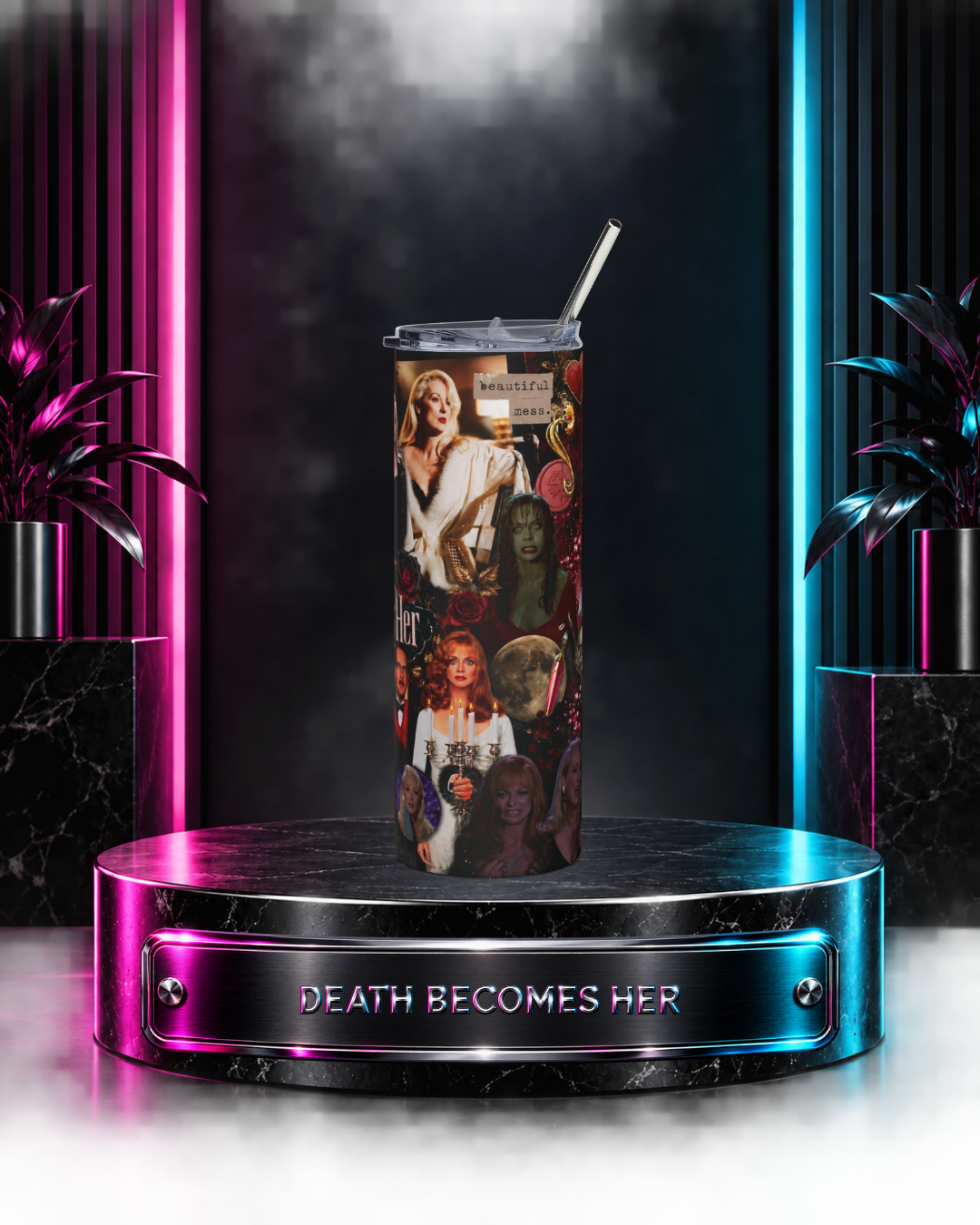 Death Becomes Her — Fatal Vanity Scrapbook | 20oz Tumbler