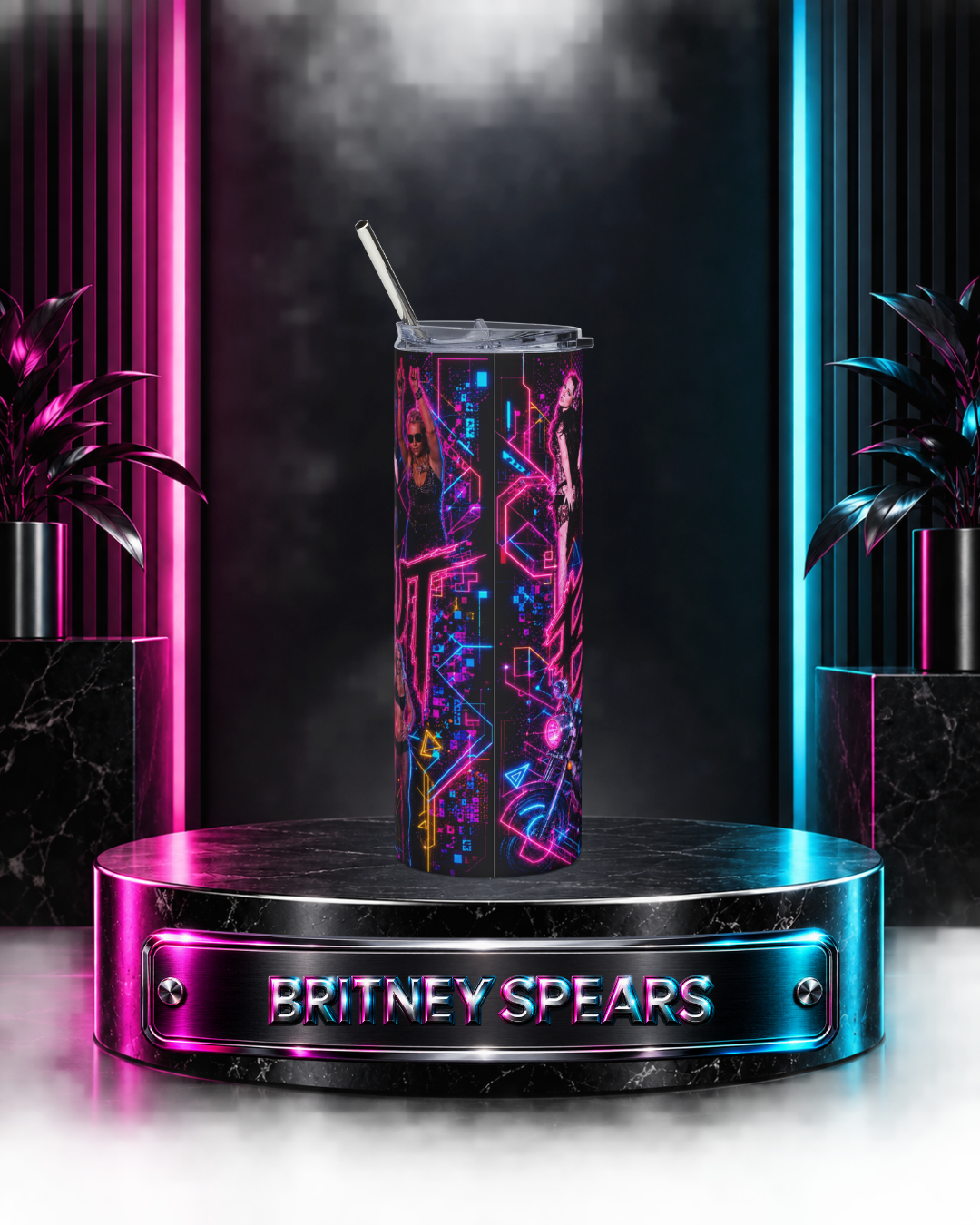 Britney Spears — Gimme More Neon Blackout | 20oz Tumbler