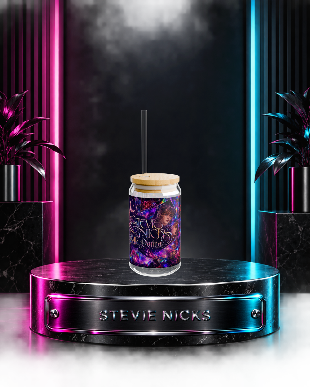 Stevie Nicks — Pink Crystal Visions | 16oz Glass Can