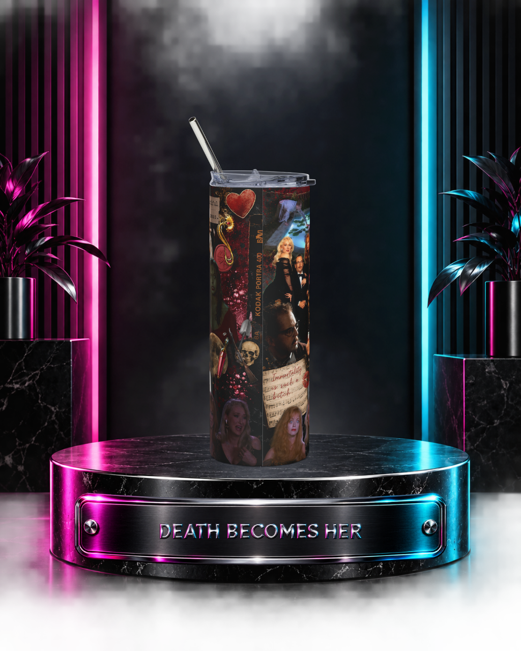 Death Becomes Her — Fatal Vanity Scrapbook | 20oz Tumbler