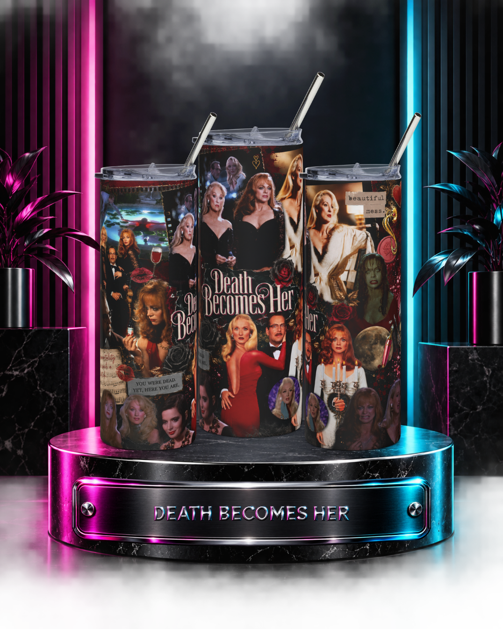 Death Becomes Her — Fatal Vanity Scrapbook | 20oz Tumbler