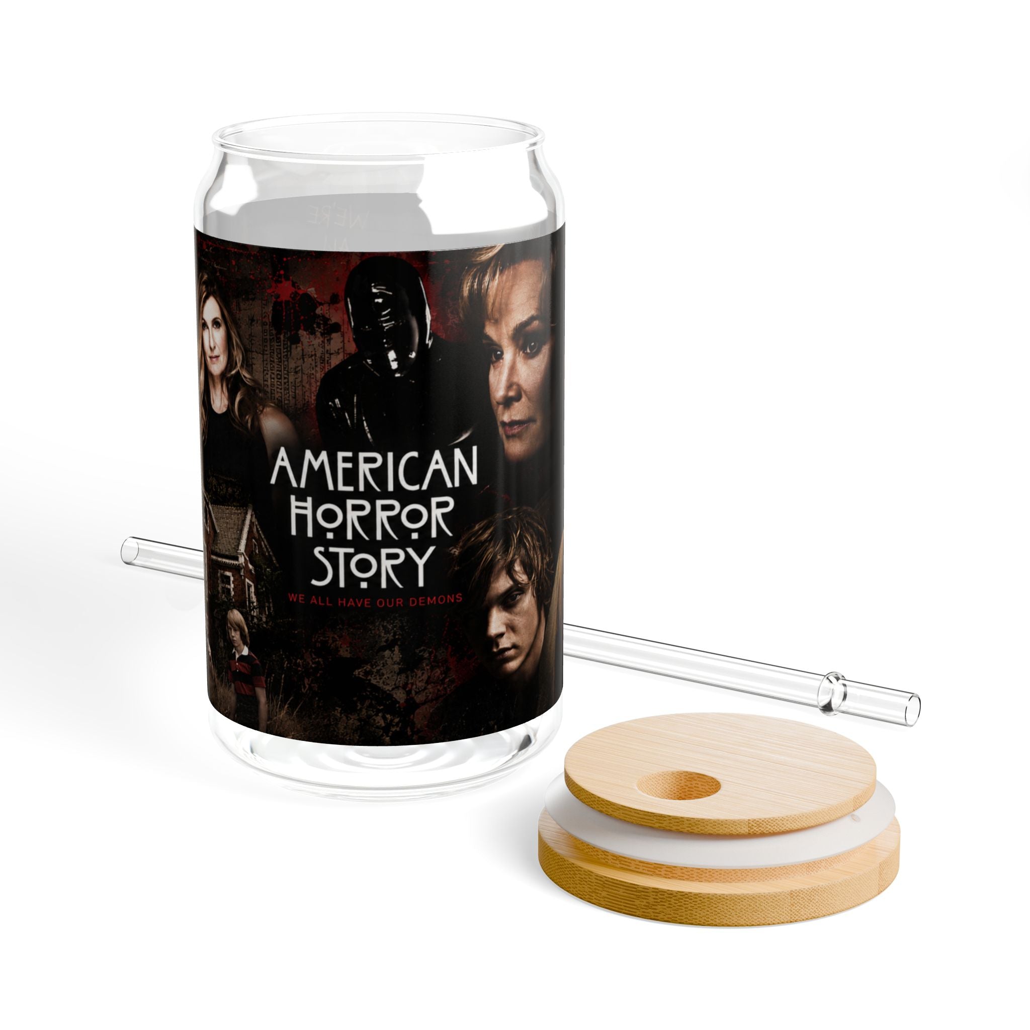 AHS: Murder House — We All Have Our Demons 16oz Glass Can