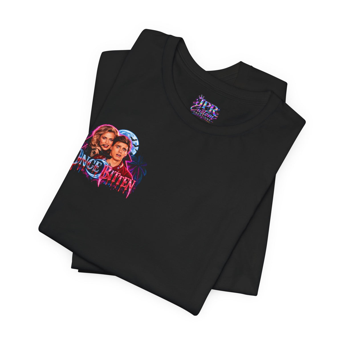 Once Bitten — Neon Fangs & Palm Trees | T-Shirt