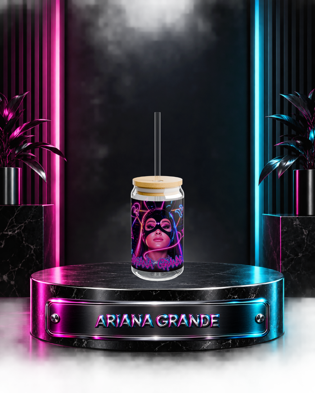 Ariana Grande — Dangerous Woman Neon | 16oz Glass Can