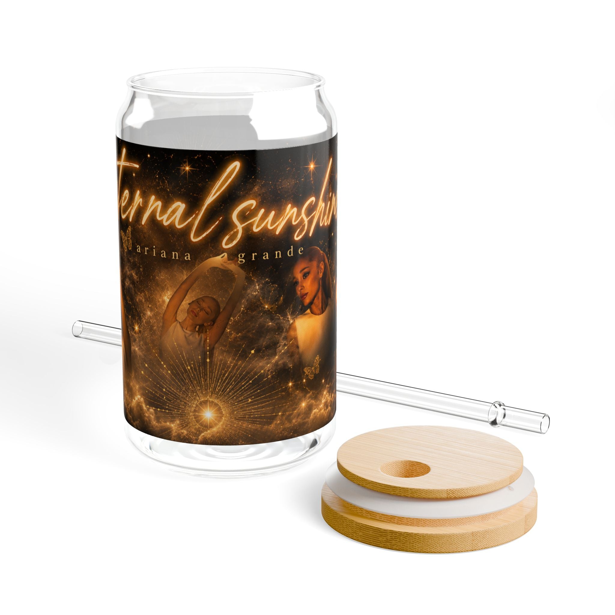 Ariana Grande — Gold Eternal Sunshine 16oz Glass Can