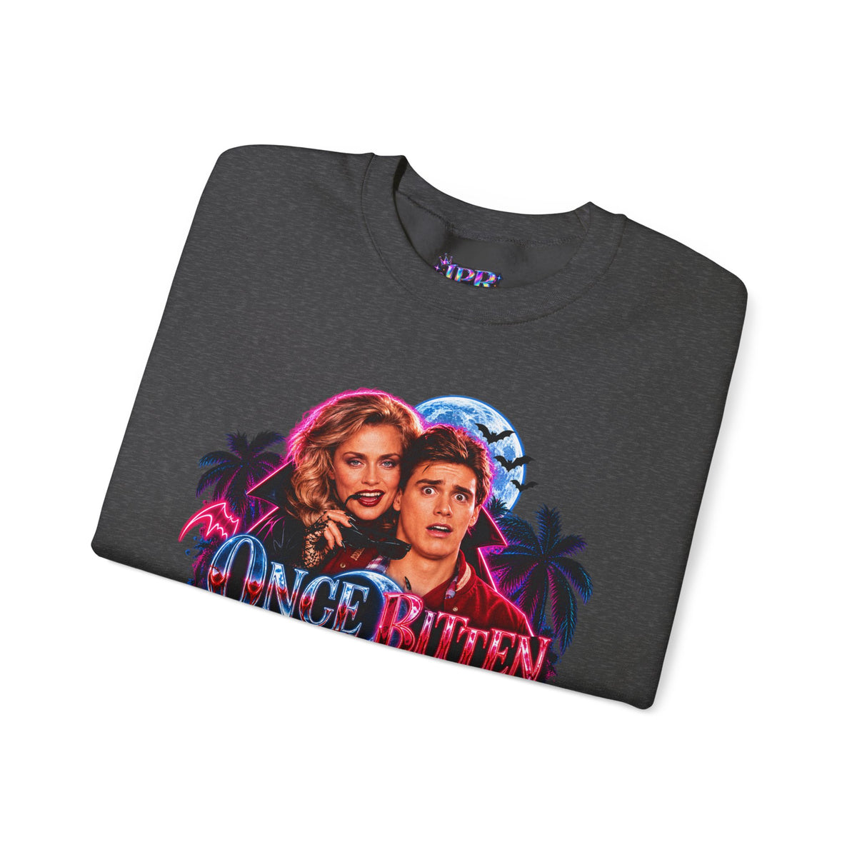 Once Bitten — Neon Fangs & Palm Trees | Sweatshirt