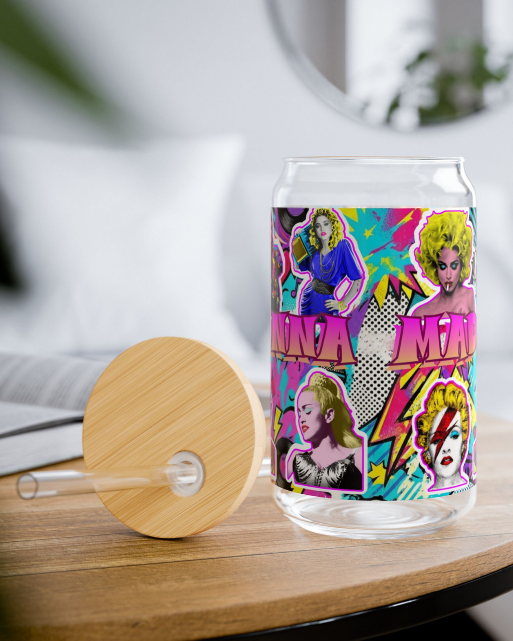 Madonna — Pop Art Icon | 16oz Glass Can