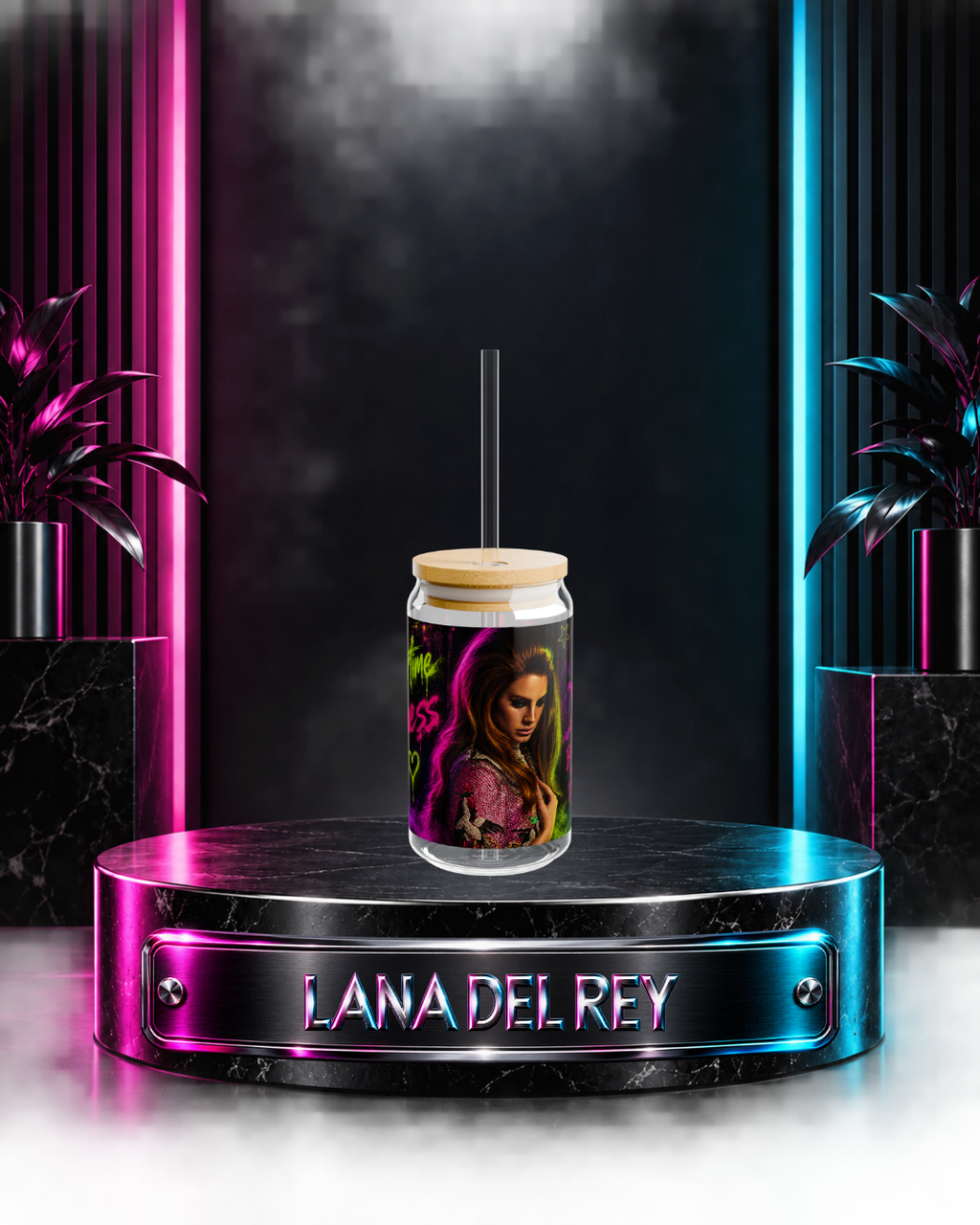 Lana Del Rey — Summertime Sadness Electric Graffiti | 16oz Glass Can