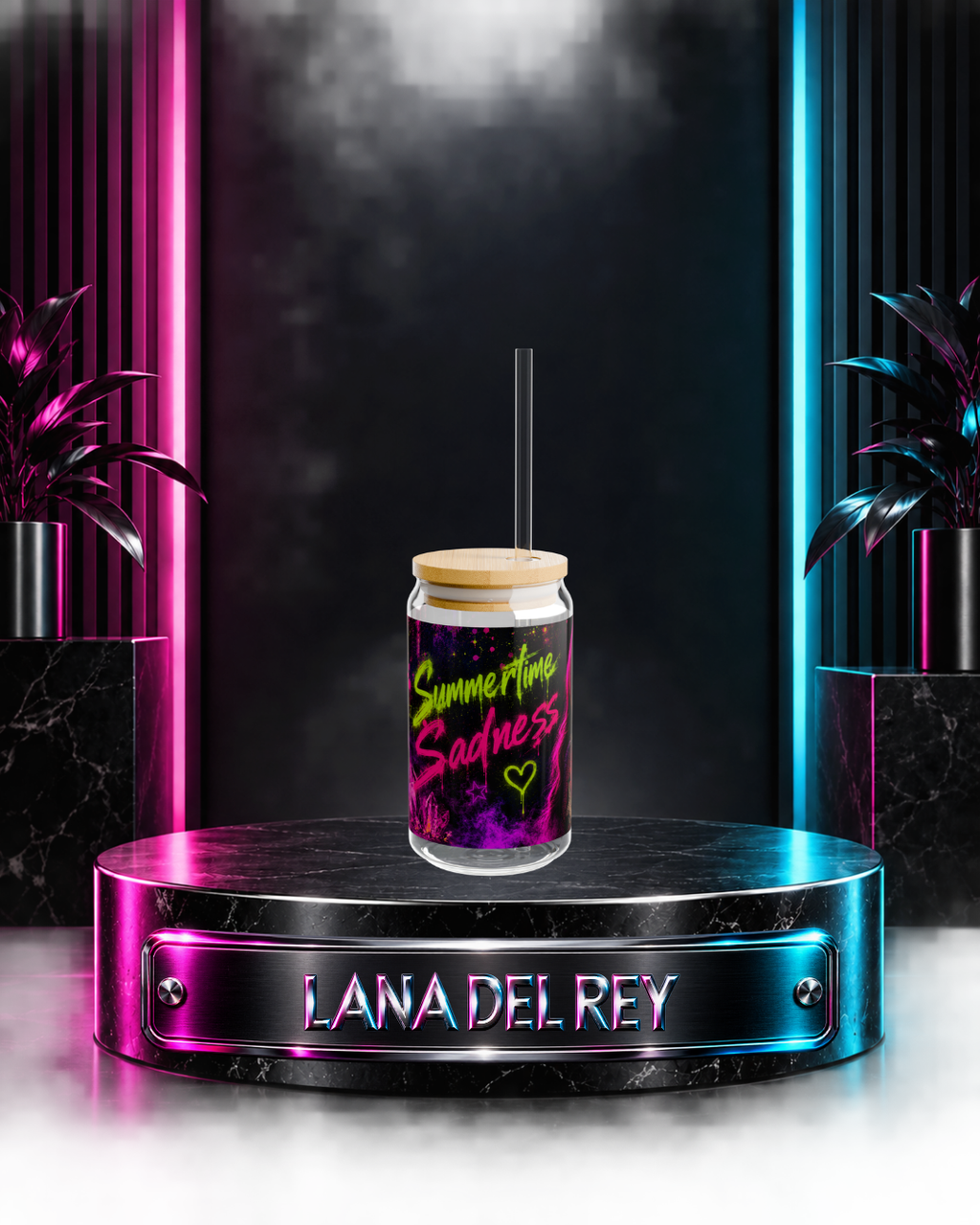 Lana Del Rey — Summertime Sadness Electric Graffiti | 16oz Glass Can