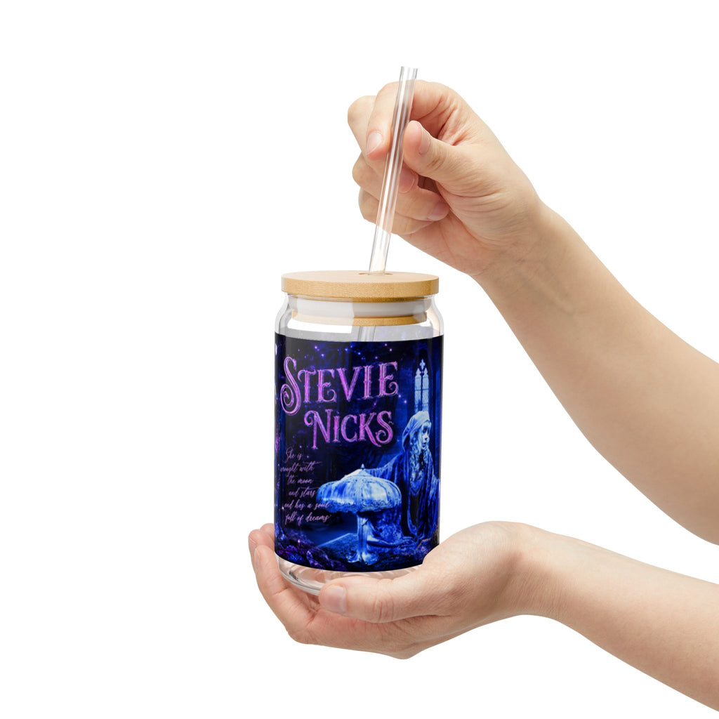 Stevie Nicks — Blue Lamp Illustration Session 16oz Glass Can