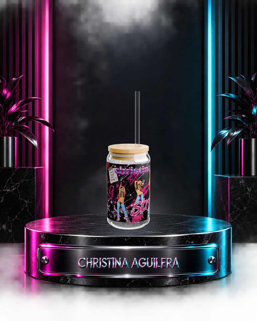 Christina Aguilera — Stripped Y2K | 16oz Glass Can