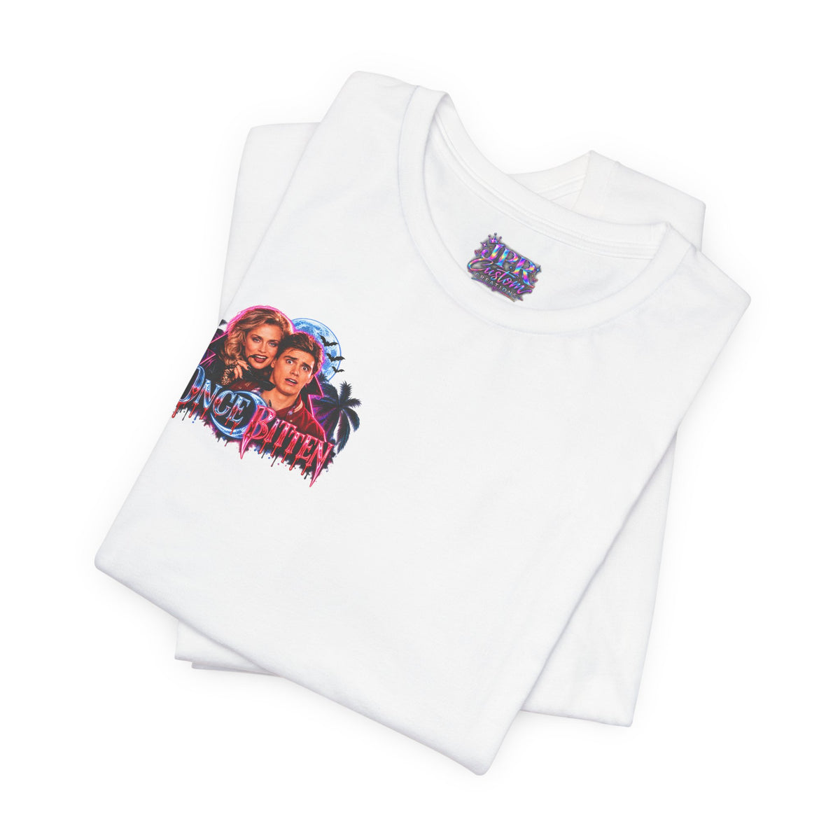 Once Bitten — Neon Fangs & Palm Trees | T-Shirt