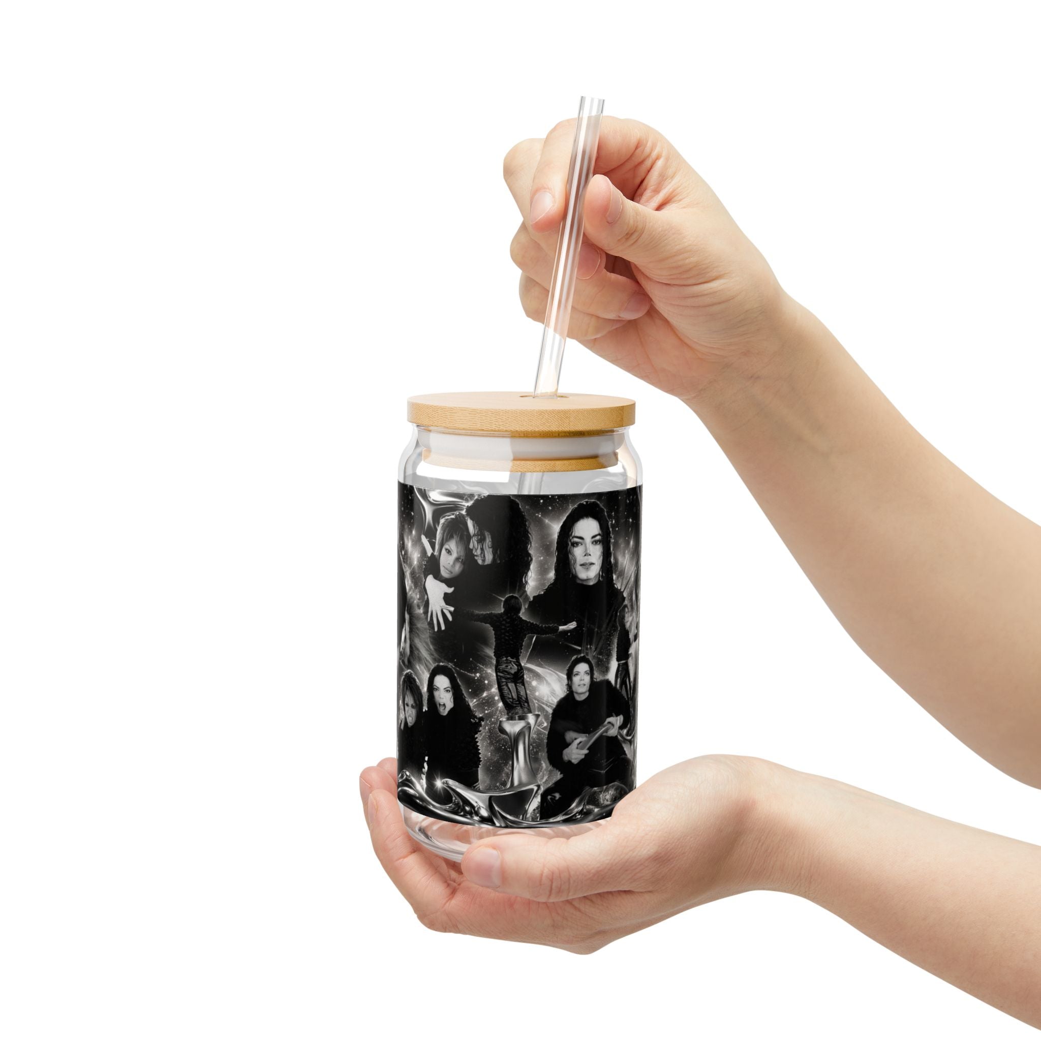 Michael And Janet Jackson — Scream Music Video Tribute 16oz Glass Can