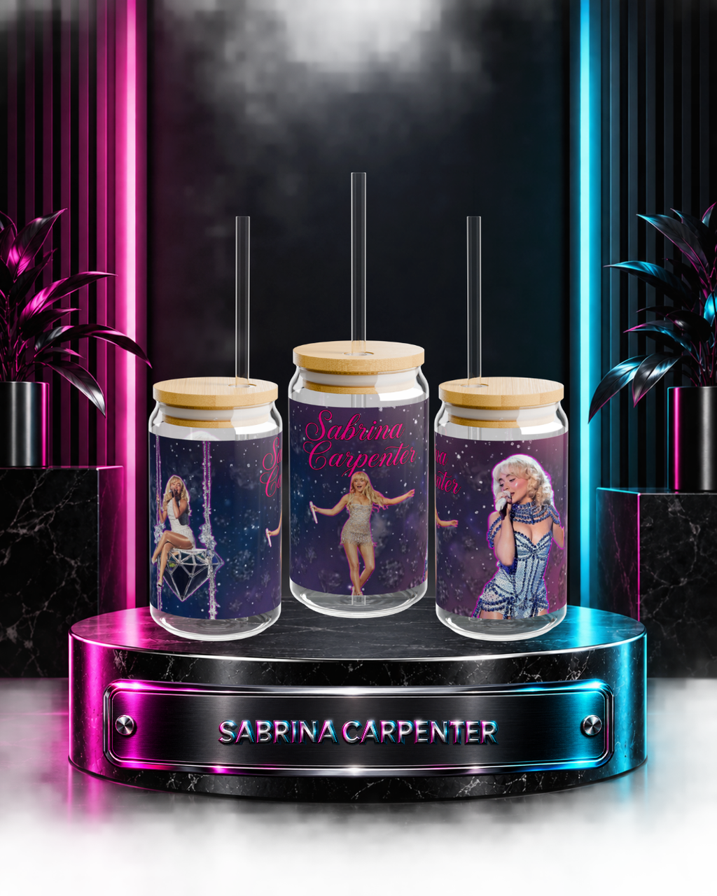 Sabrina Carpenter — Stage Diamond | 16oz Glass Can