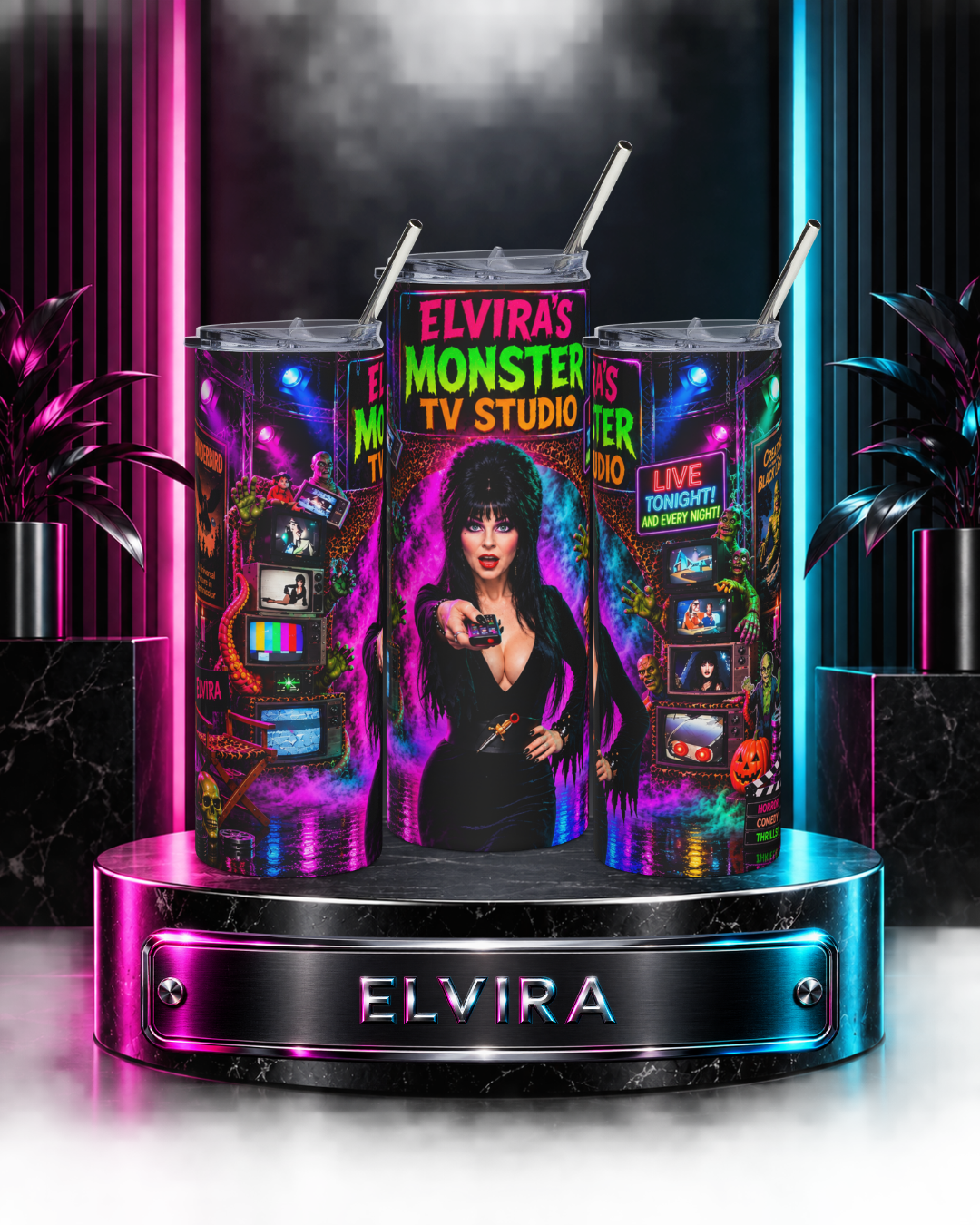 Elvira — Monster TV Studio | 20oz Tumbler