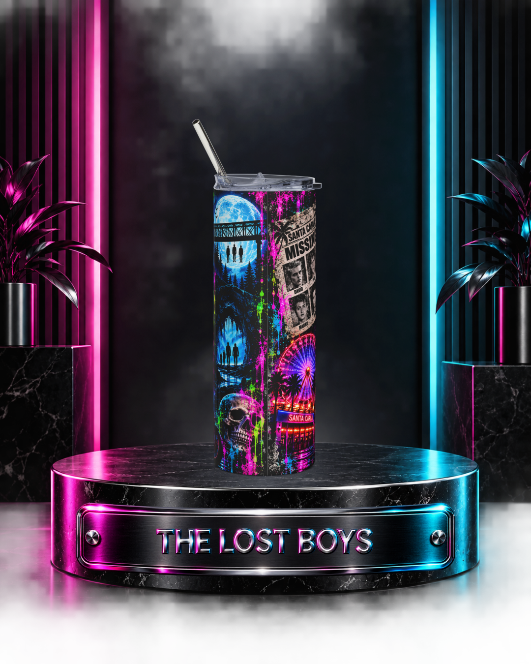 The Lost Boys — Neon Fangs & Leather | 20oz Tumbler