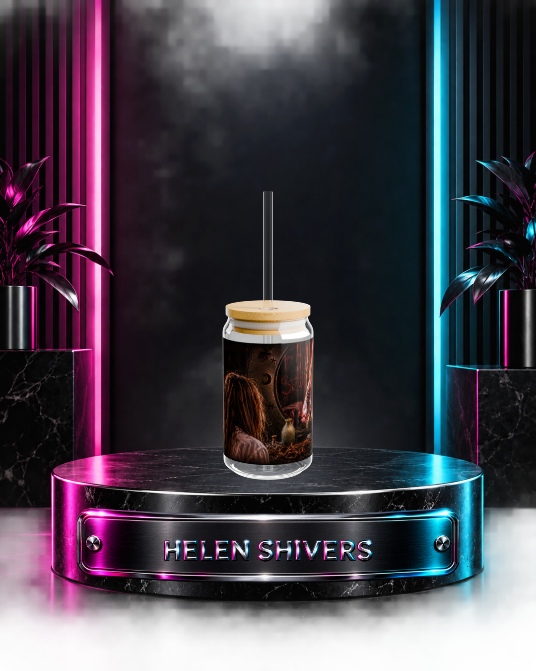 Helen Shivers — The Mirror | 16oz Glass Can