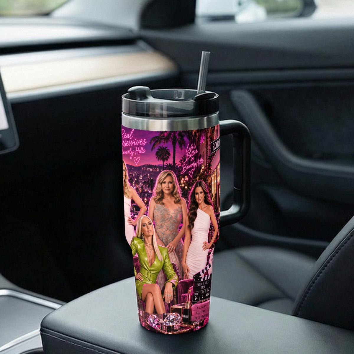 The Real Housewives Of Beverly Hills — Diamonds & Rodeo | 40 oz Tumbler With Handle