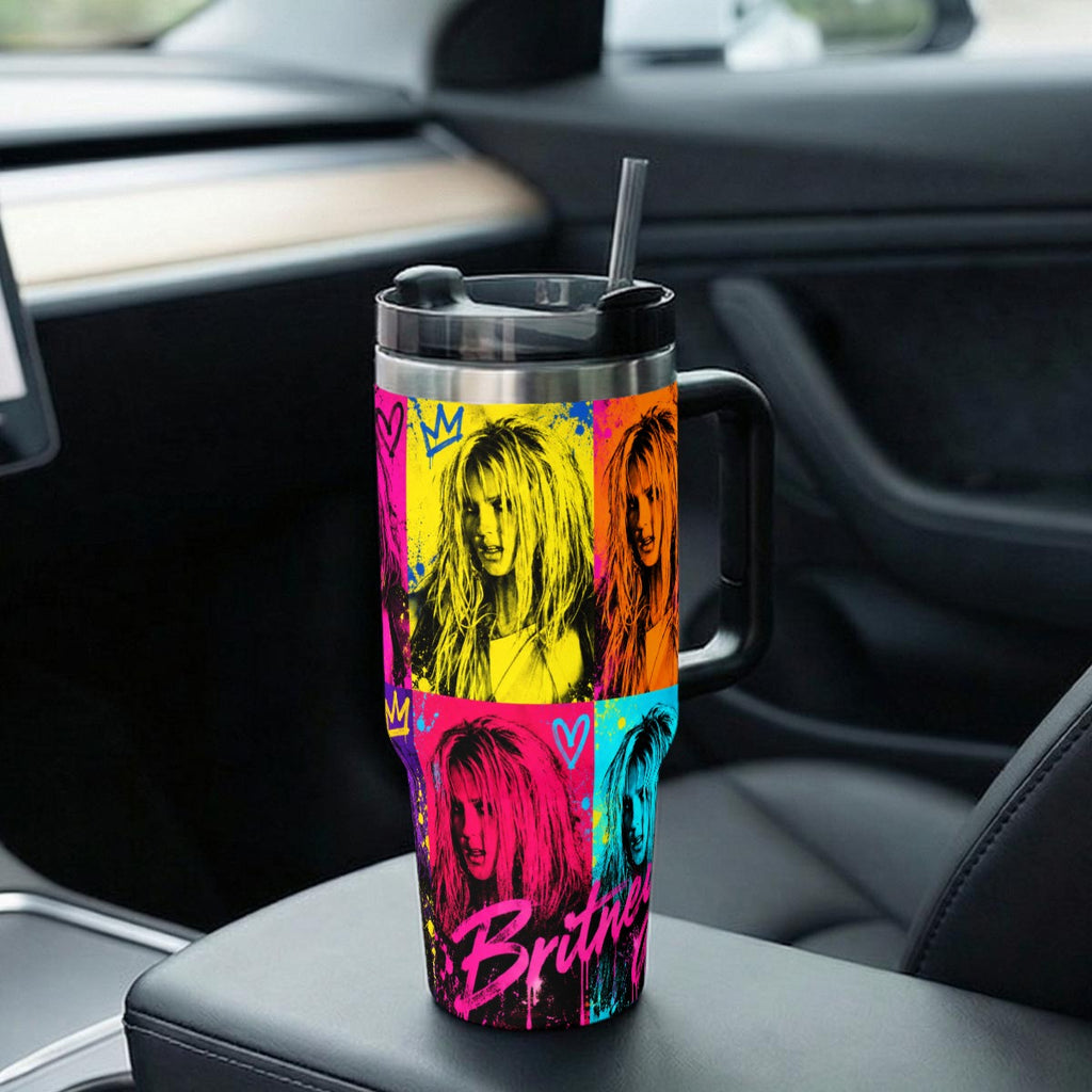 Britney Spears — Pop Art Royalty | 40oz Tumbler With Handle