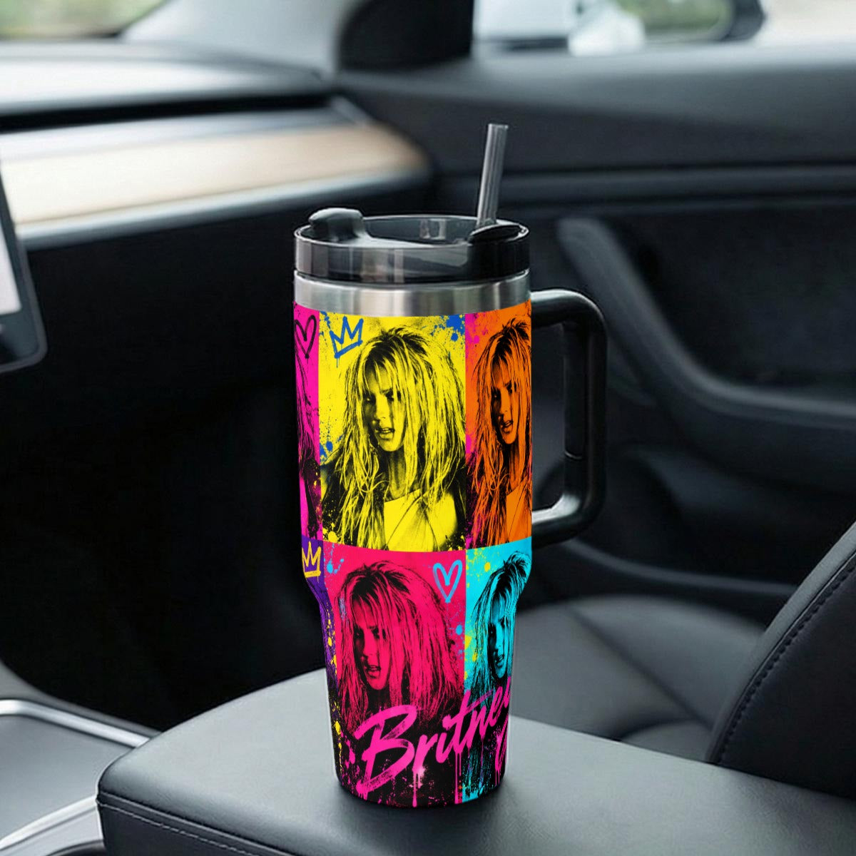 Britney Spears — Pop Art Royalty | 40oz Tumbler With Handle