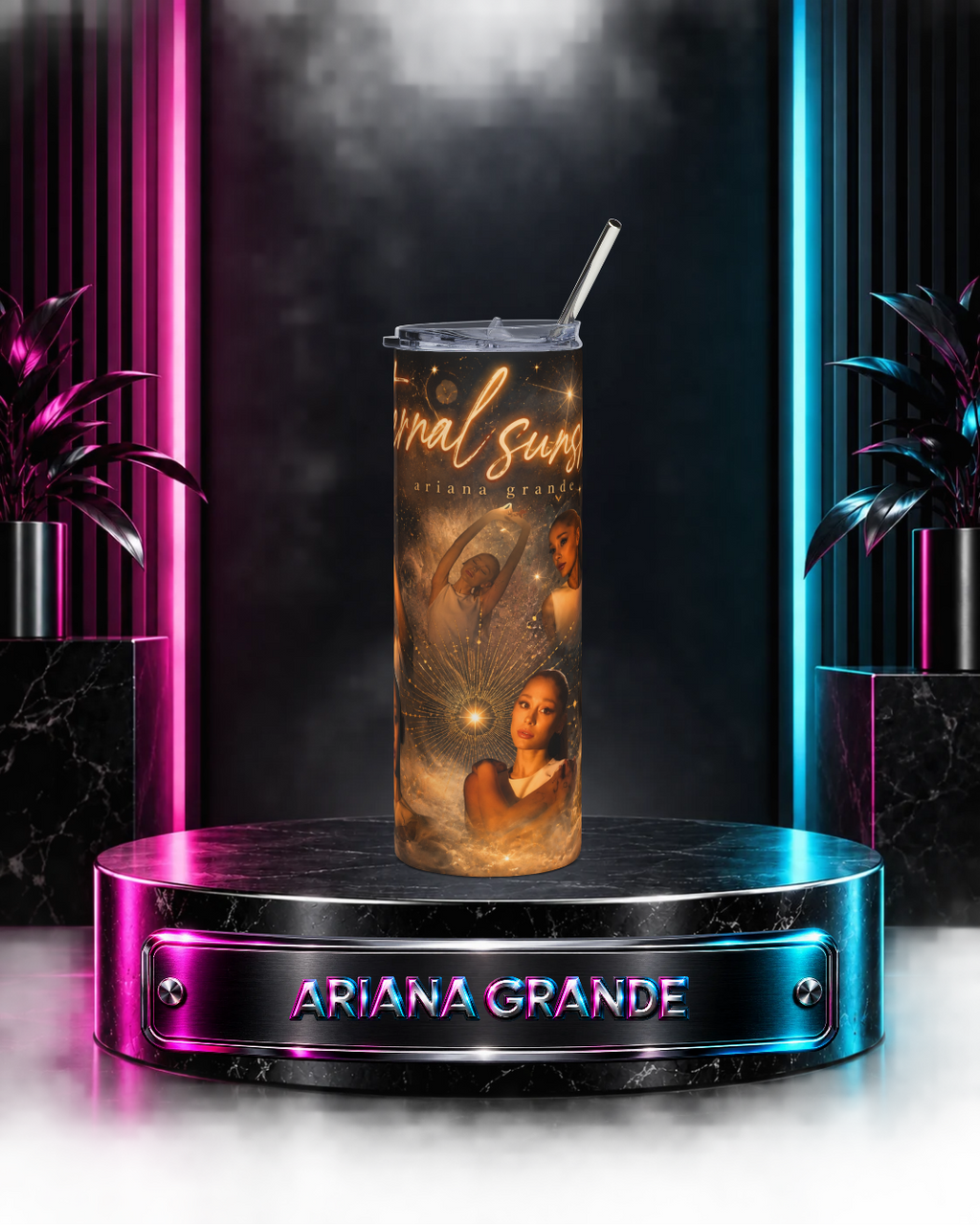 Ariana Grande — Gold Eternal Sunshine | 20oz Tumbler