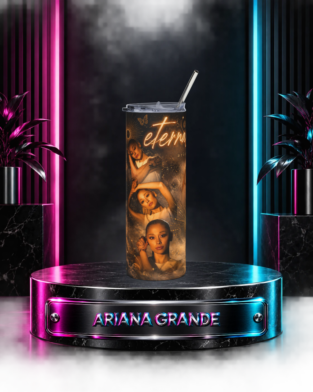 Ariana Grande — Gold Eternal Sunshine | 20oz Tumbler