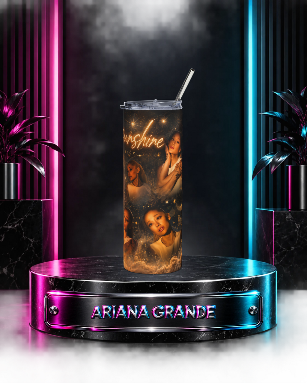 Ariana Grande — Gold Eternal Sunshine | 20oz Tumbler