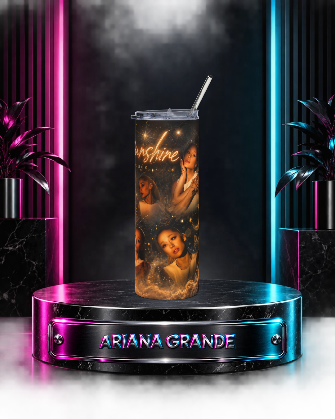 Ariana Grande — Gold Eternal Sunshine | 20oz Tumbler