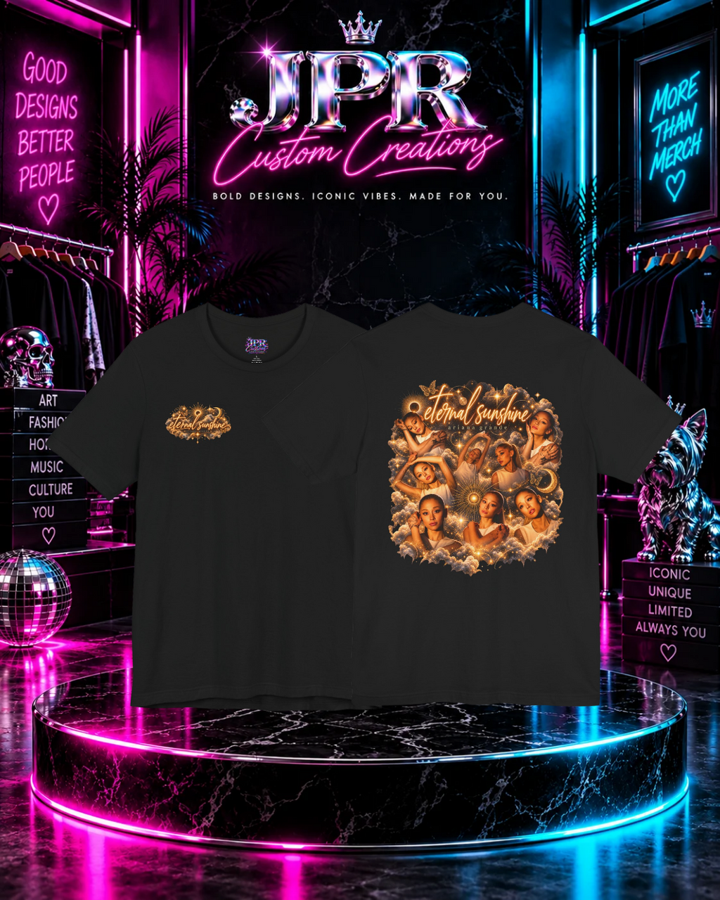 Ariana Grande — Gold Eternal Sunshine T-Shirt