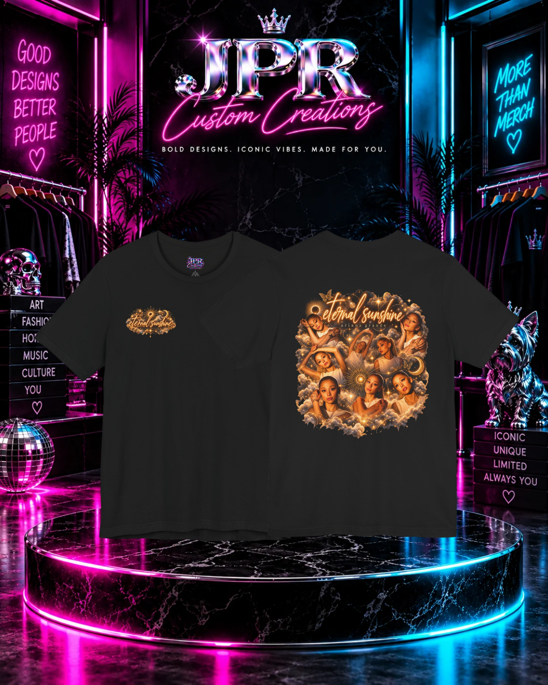 Ariana Grande — Gold Eternal Sunshine T-Shirt