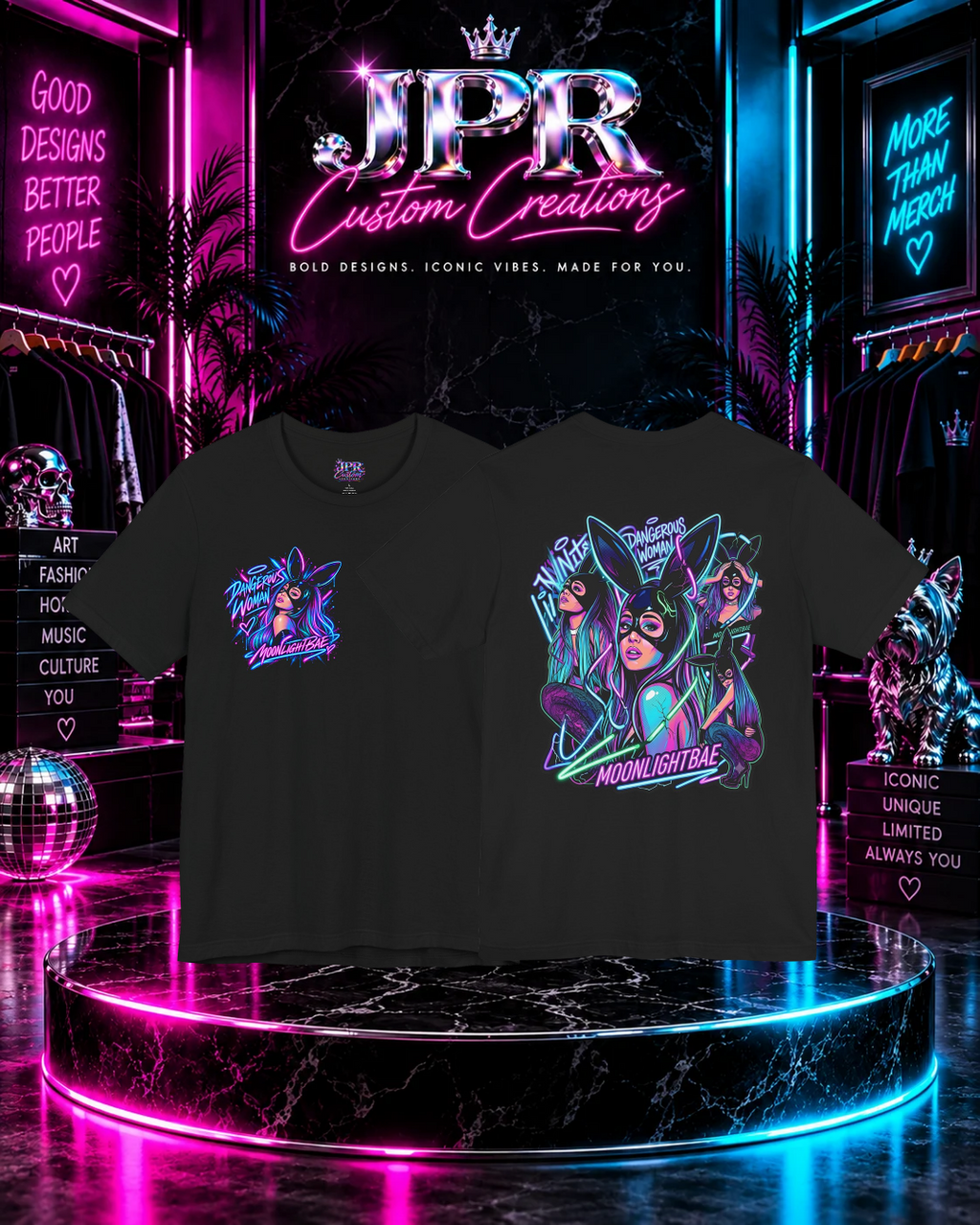 Ariana Grande: Electric Woman Moonlight Bae T-Shirt