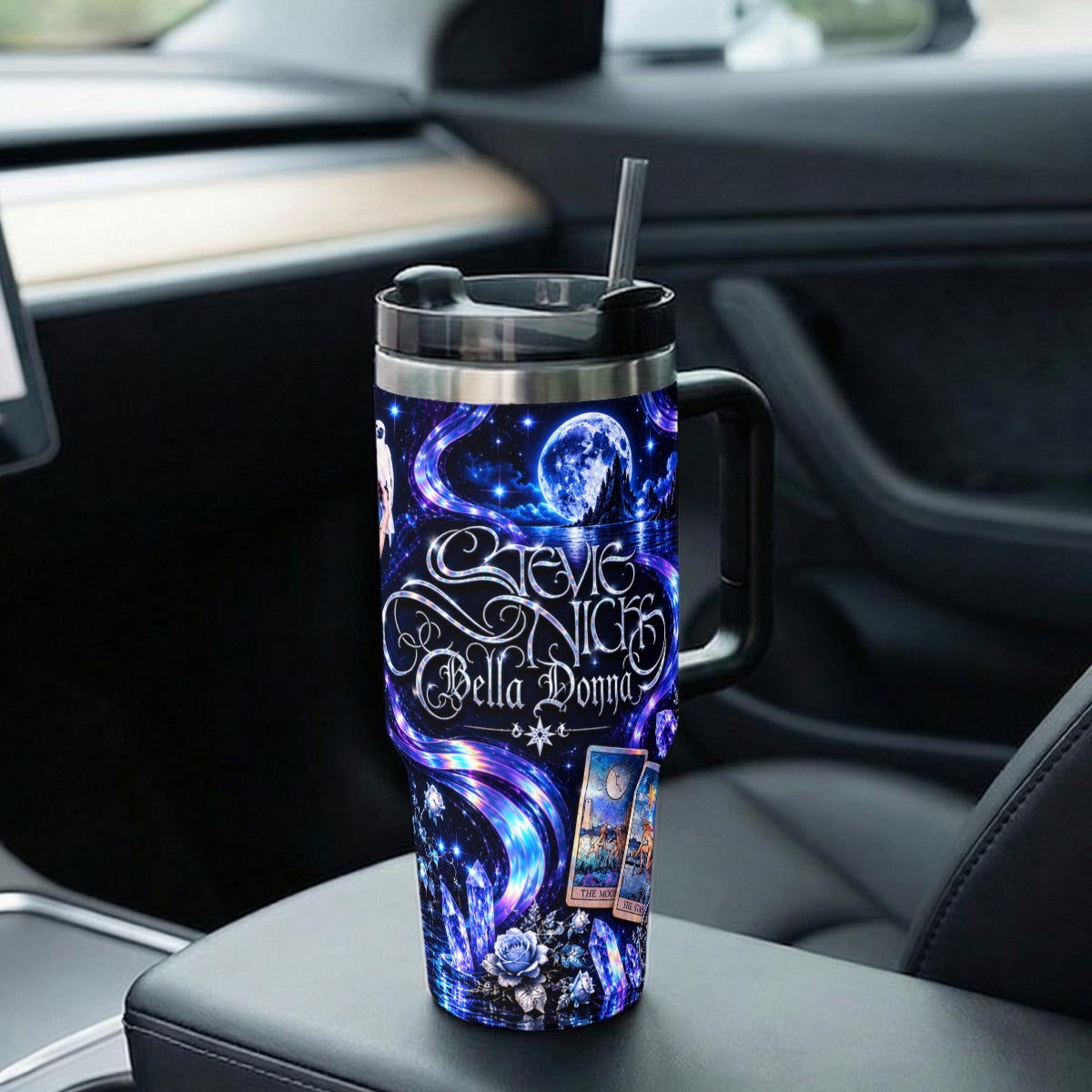 Stevie Nicks — Bella Donna Crystal Tarot | 40oz Tumbler With Handle