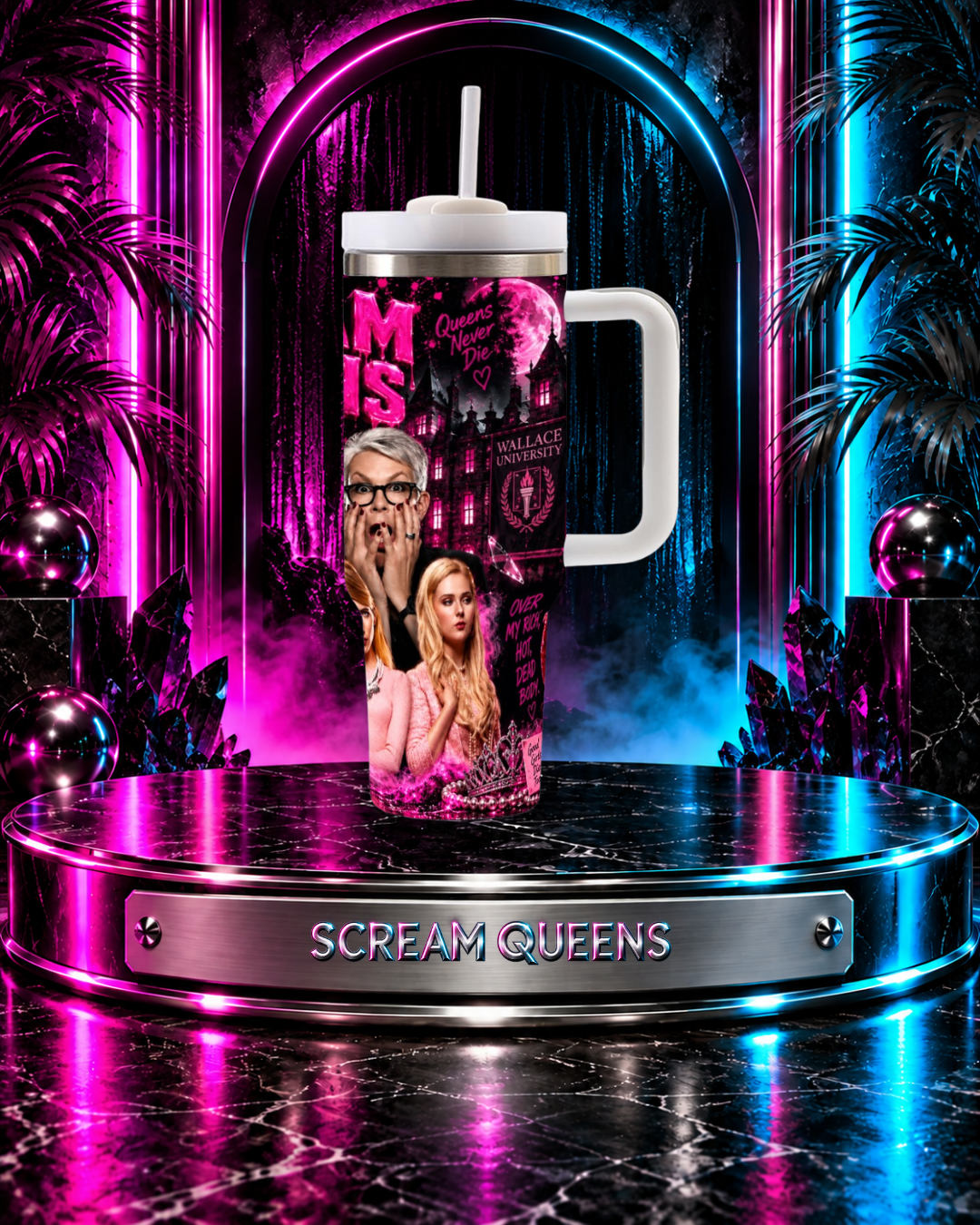 Scream Queens — Red Devile | 40 oz Tumbler With Handle