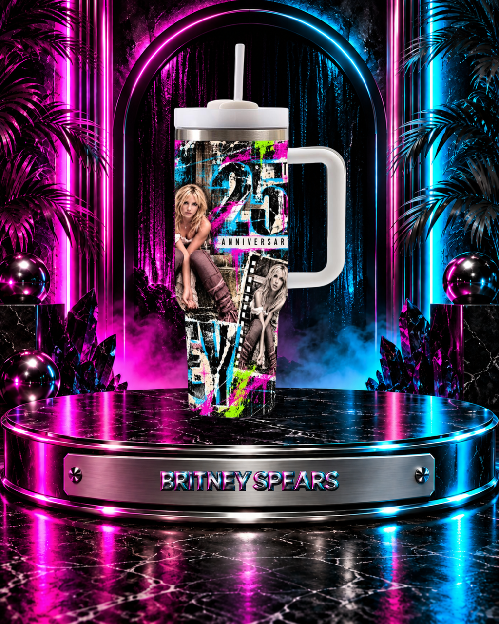 Britney 25th Anniversary – Britney Era Editorial – 40oz Tumbler