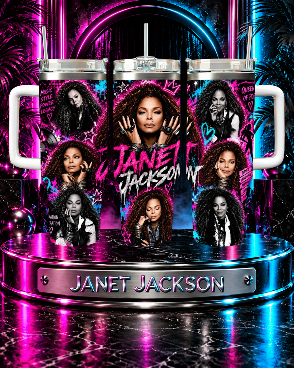 Janet Jackson — Unbreakable | 40oz Tumbler With Handle