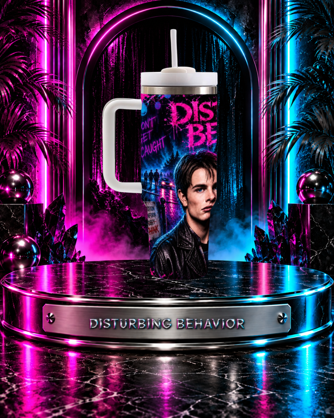 Disturbing Behavior — Cradle Bay After Dark | 40oz Tumbler With Handle